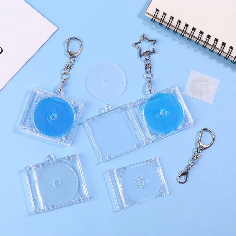 Mini NFC CD Disc Case Keychain – DIY Customizable Charm NFC Keychain Charm SPOT