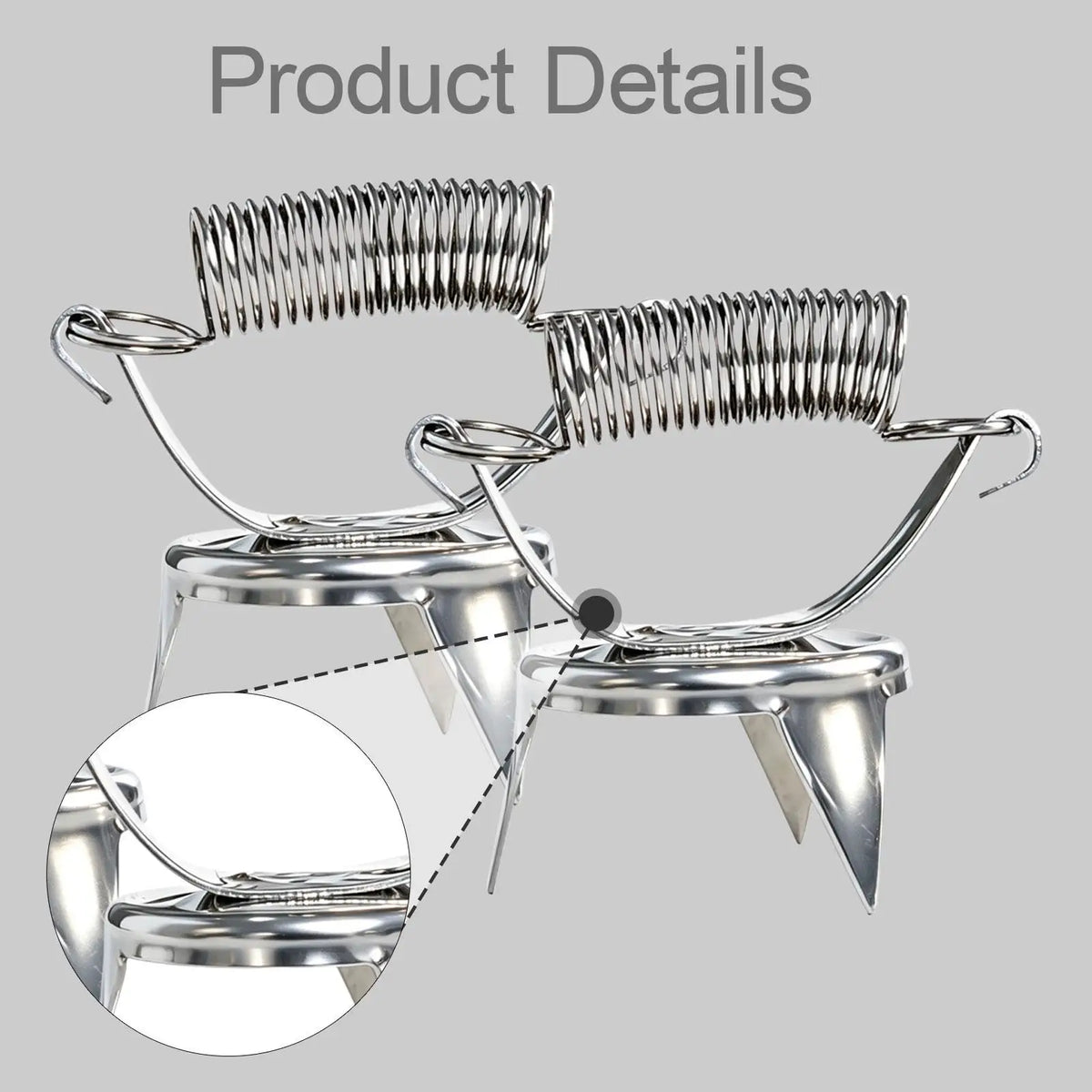 Stainless Steel Pottery Glazing Clips – Ceramic Glaze Tool 2-Pack Pottery Glazing Tool SPOT
