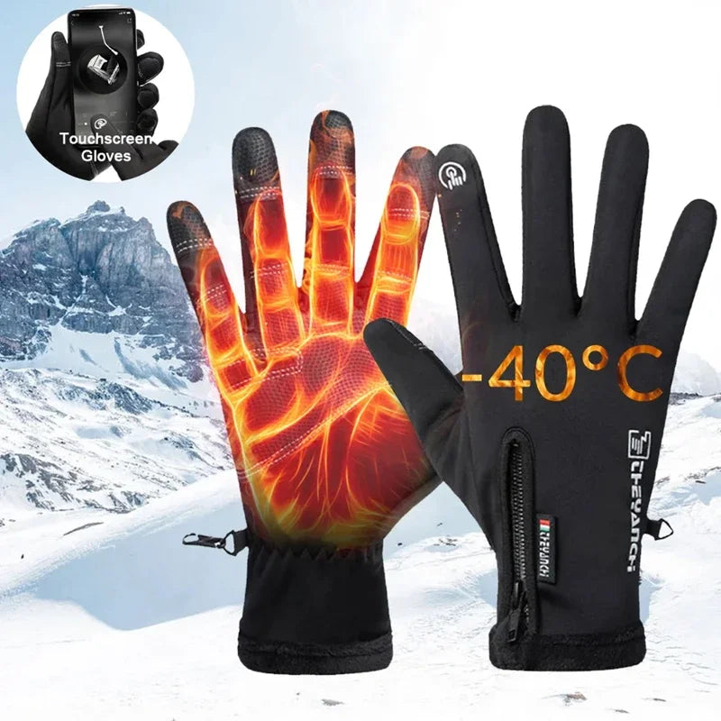 Winter Waterproof Thermal Touch Screen Gloves – Unisex Winter Sports Gloves SPOT