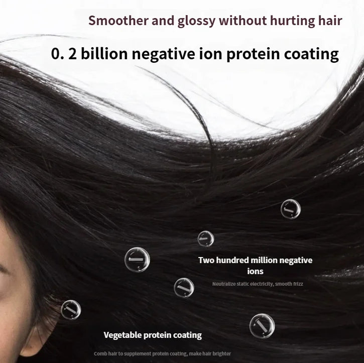 Cordless Negative Ion Hair Straightener Brush – USB Rechargeable Hair Straightener Brush SPOT