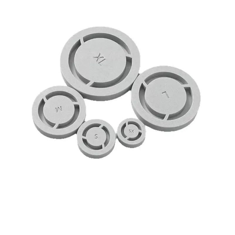 Pottery Foot Ring Mold Set – 5 Sizes PLA Clay Cutter Tool Pottery Clay Tool SPOT Gray