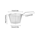 Stainless Steel Deep Fry Basket – Round Wire Mesh Strainer Fry Basket Strainer SPOT 15cm