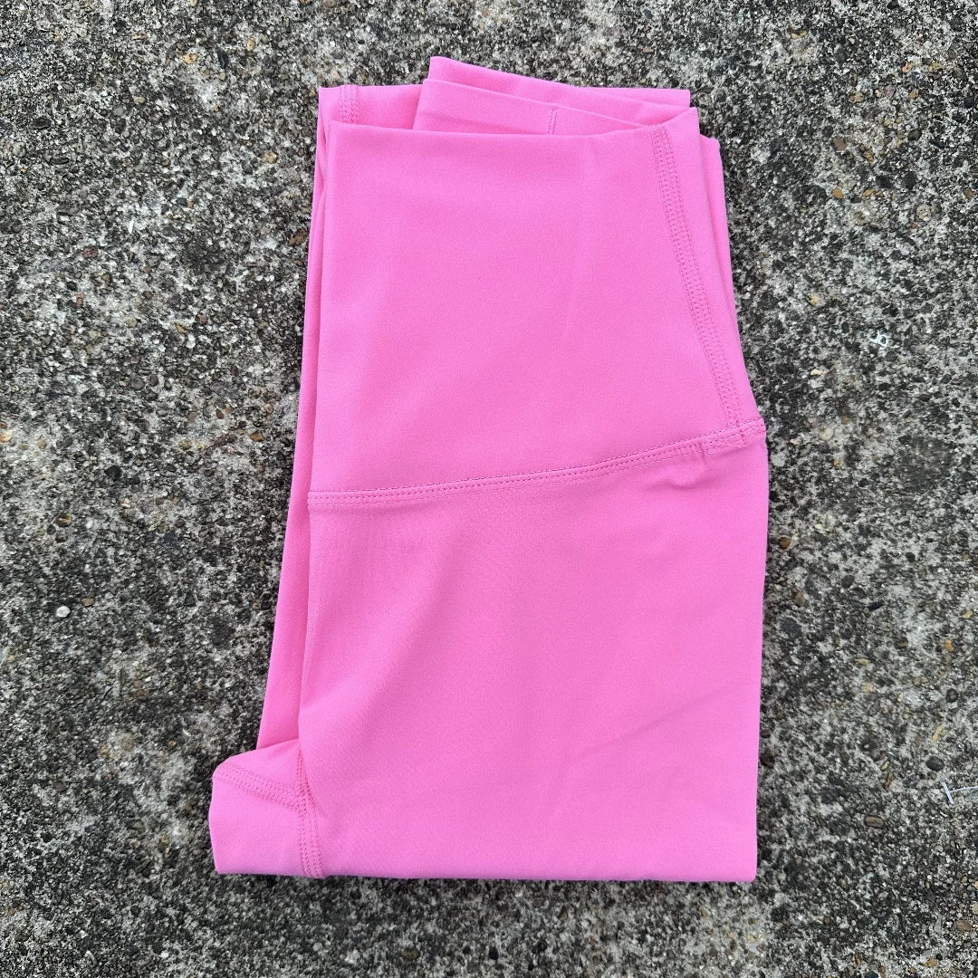 Women's High Waist Yoga Leggings with Back Pocket – Butter Soft Yoga Leggings SPOT Persimmon powder L