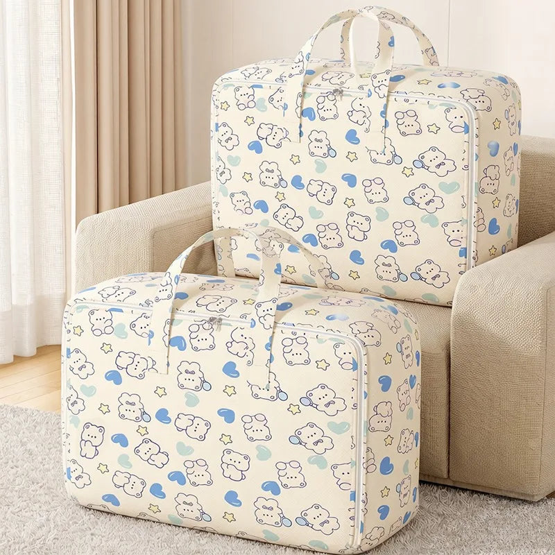 Foldable Luggage Organizer Bag – Cute Bear, Large Capacity Travel Organizer Bag SPOT