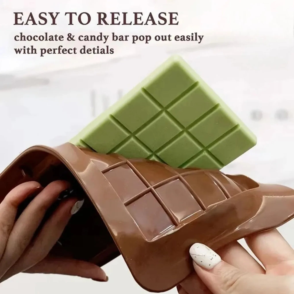 Leaf Silicone Chocolate Snap Bar Mold – 10 or 24 Cavity Tray Silicone Baking Mold SPOT