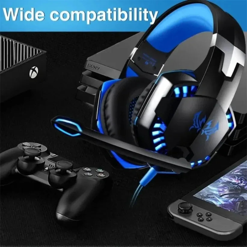 VIKEFON G2000 Wired Gaming Headset – 50mm Driver & LED Mic Wired Gaming Headset SPOT