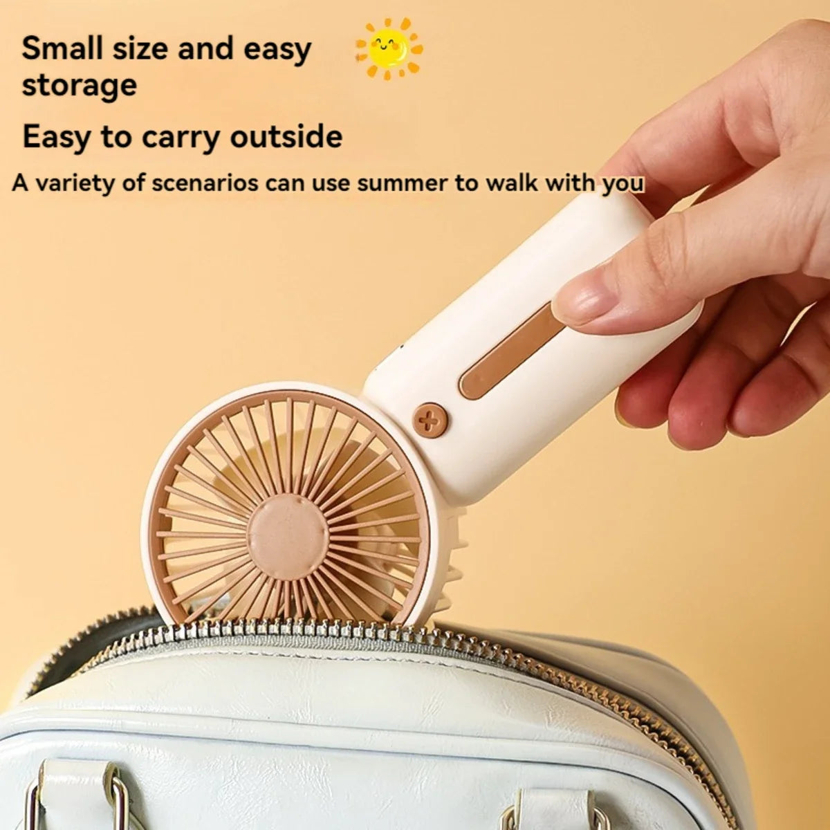 Portable Mini Handheld Fan – 3-Speed Battery Operated Handheld Mini Fan SPOT