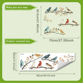 Watercolor Bird & Branches Removable Window Wall Sticker Wall Decal Sticker SPOT Multicolor