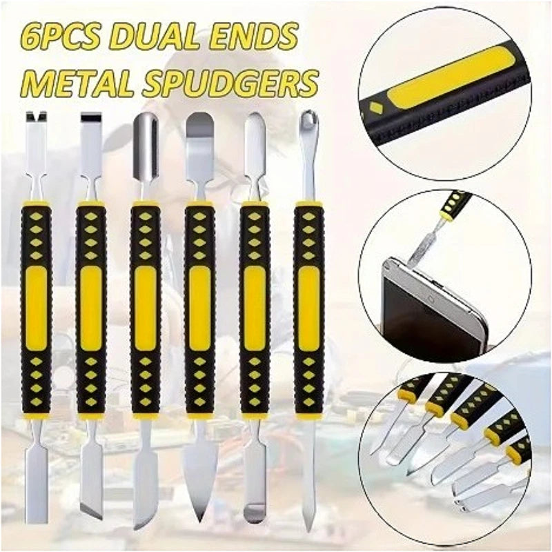6-Piece Precision Pry Bar Set – Stainless Steel Disassembly Tools Pry Bar Set SPOT