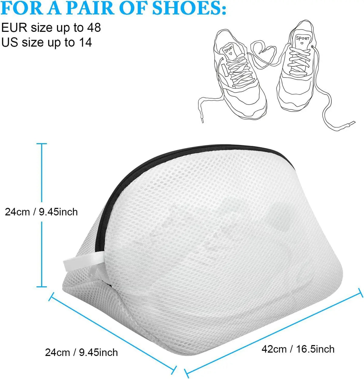 Mesh Laundry Bag for Shoes & Clothes – Anti-Deformation Mesh Laundry Bag SPOT