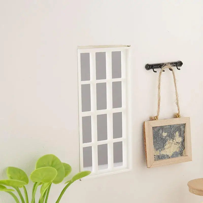 1:12 Scale Dollhouse Wood Window Frame – Miniature Decor Dollhouse Accessory SPOT
