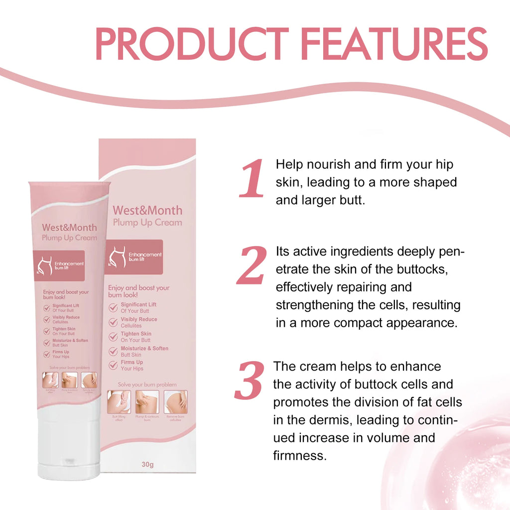 Butt Lifting & Firming Cream – Plumping Hip Body Cream 30g Body Firming Cream SPOT