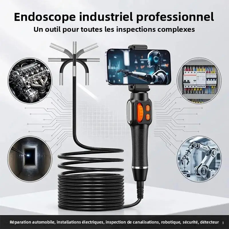 CAKI 6mm HD 1080P Waterproof Borescope Inspection Camera 360° Borescope Inspection Camera SPOT