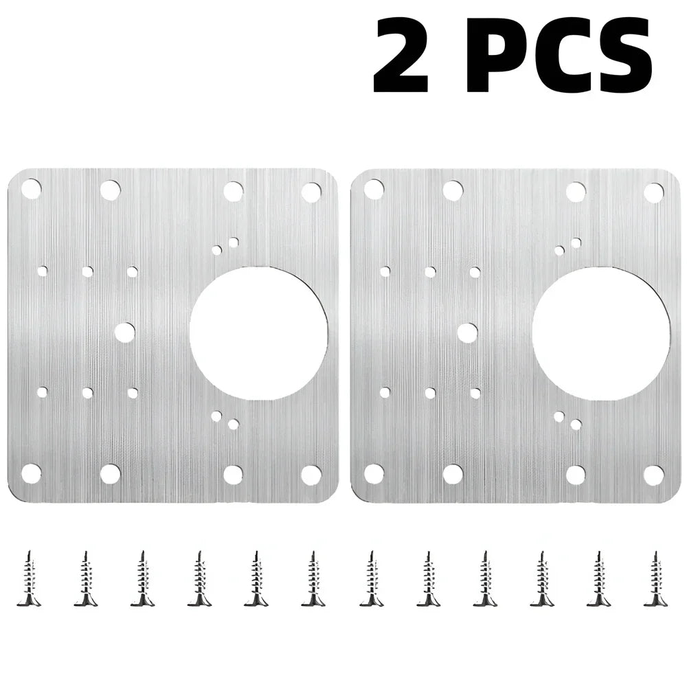 Stainless Steel Hinge Repair Plate Kit – Flat Fixing Brackets Hinge Repair Plate SPOT 2 PCS