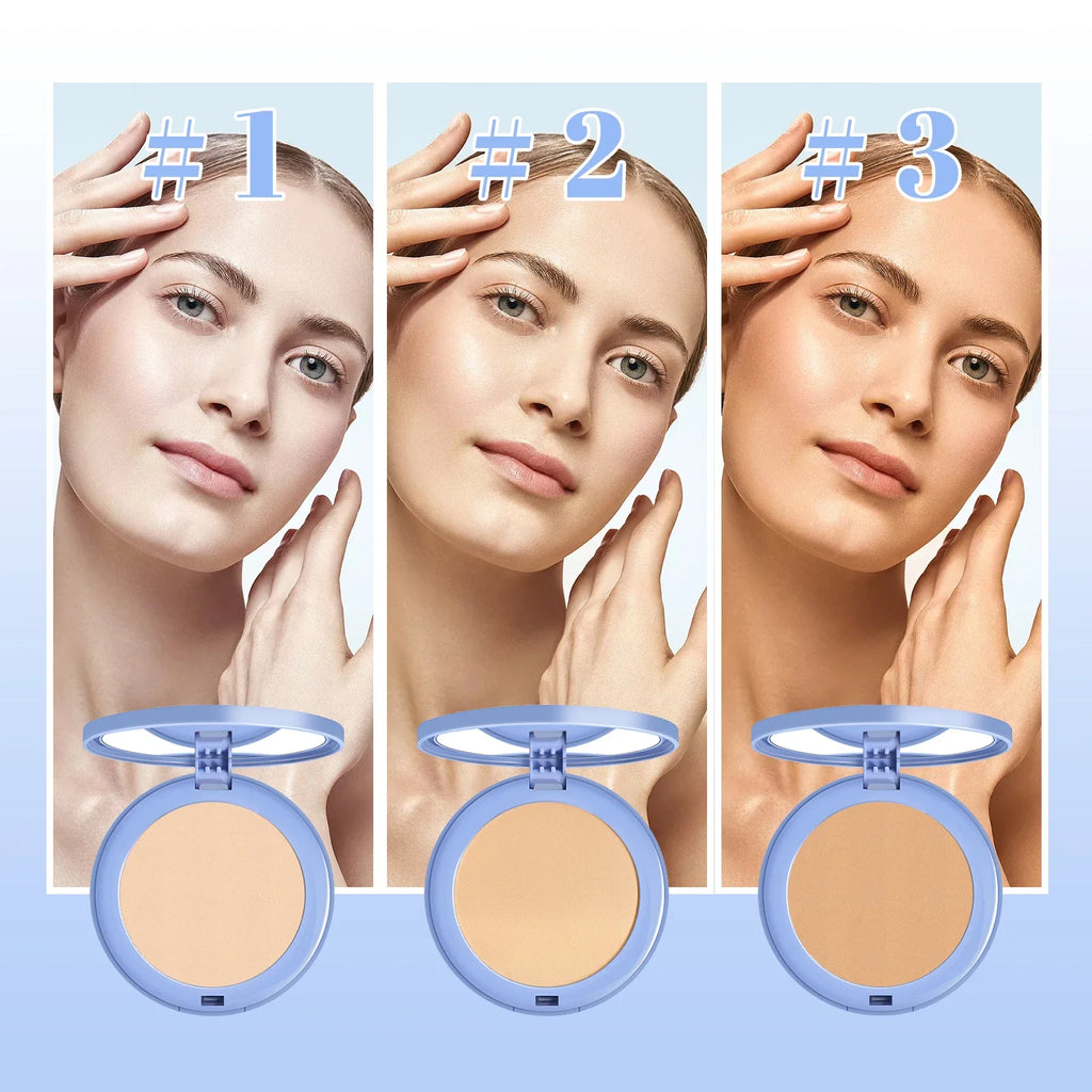 Ouhoe Matte Setting Pressed Powder – Oil Control & Full Coverage Setting Pressed Powder SPOT
