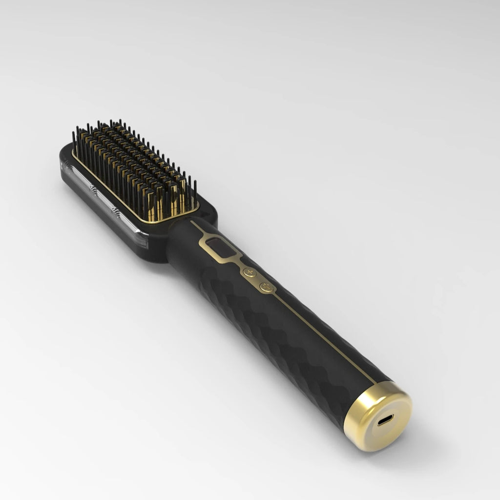 Ionic Ceramic Hair Straightening Brush – LED, Far Infrared, 60W Hair Straightening Brush SPOT
