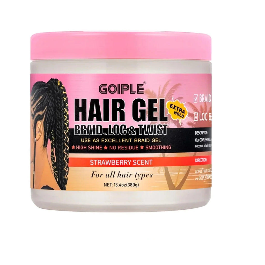 GOIPLE 380g Strawberry Hair Styling Gel – Strong Hold, No Flake Hair Styling Gel SPOT Default Title