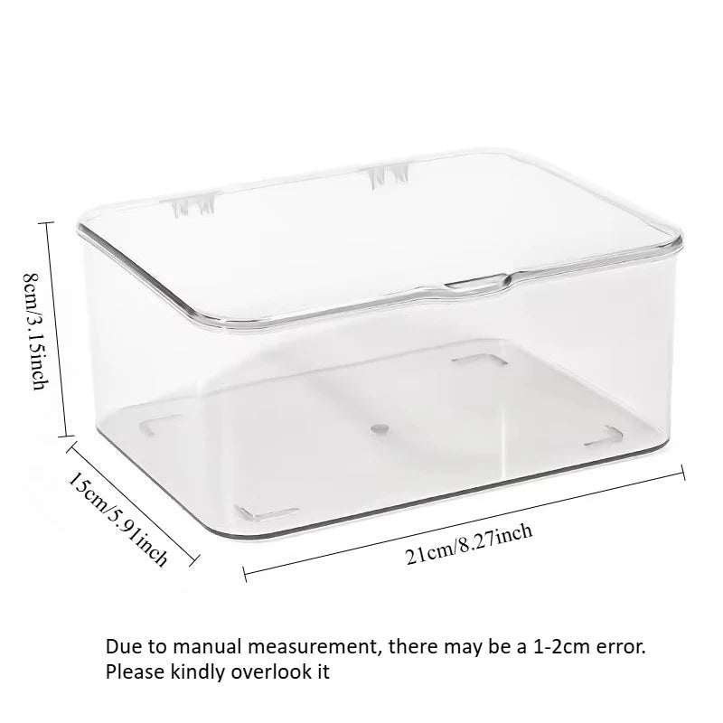 Acrylic Clear Clamshell Desk Organizer for Home, Office & School Desk Organizer Box SPOT Clear