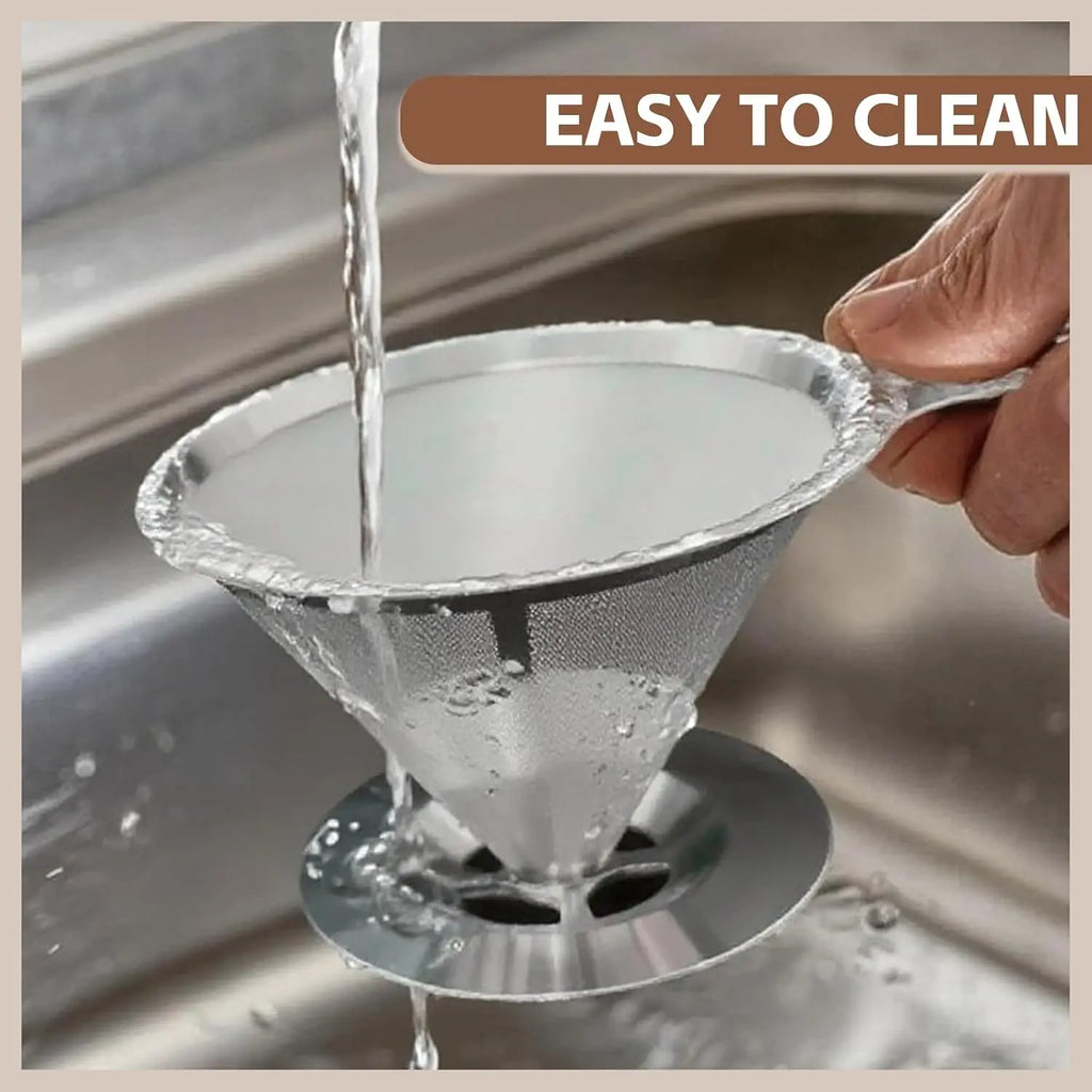 Double Layer Stainless Steel Pour Over Coffee Filter & Dripper Coffee Filter Dripper SPOT