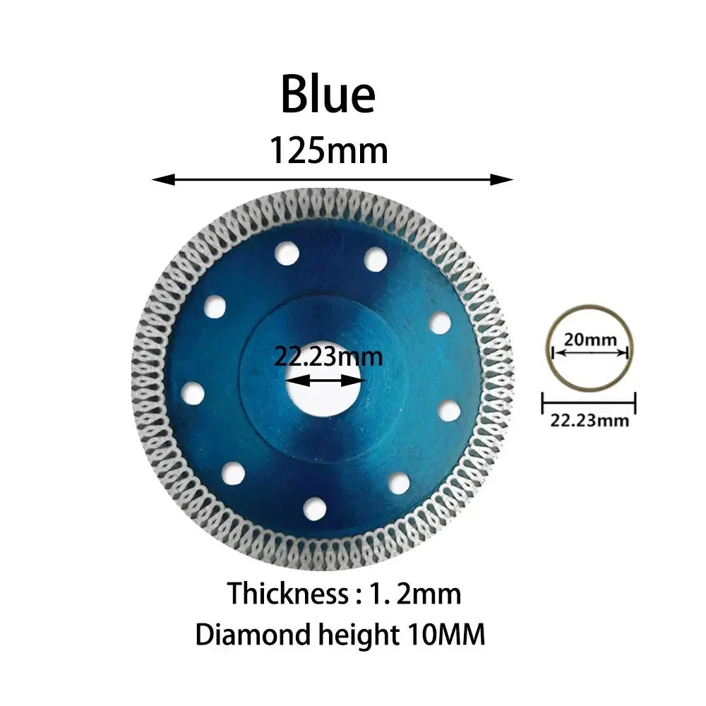 Diamond Saw Blade 105/115/125mm – Tile, Granite & Marble Diamond Saw Blade SPOT Blue 125mm