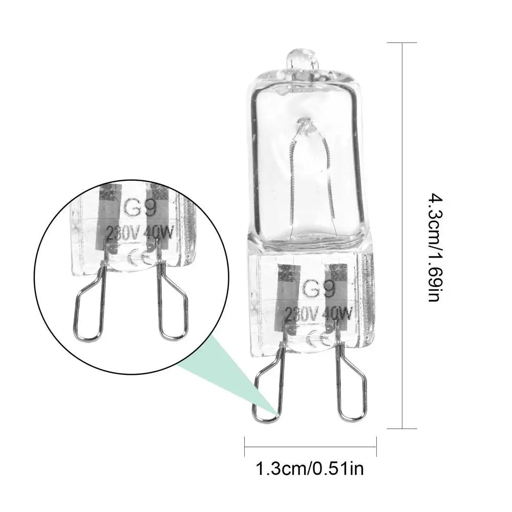 40W G9 Halogen Oven Bulb – High-Temp Appliance Lamp Halogen Oven Bulb SPOT 220 240V