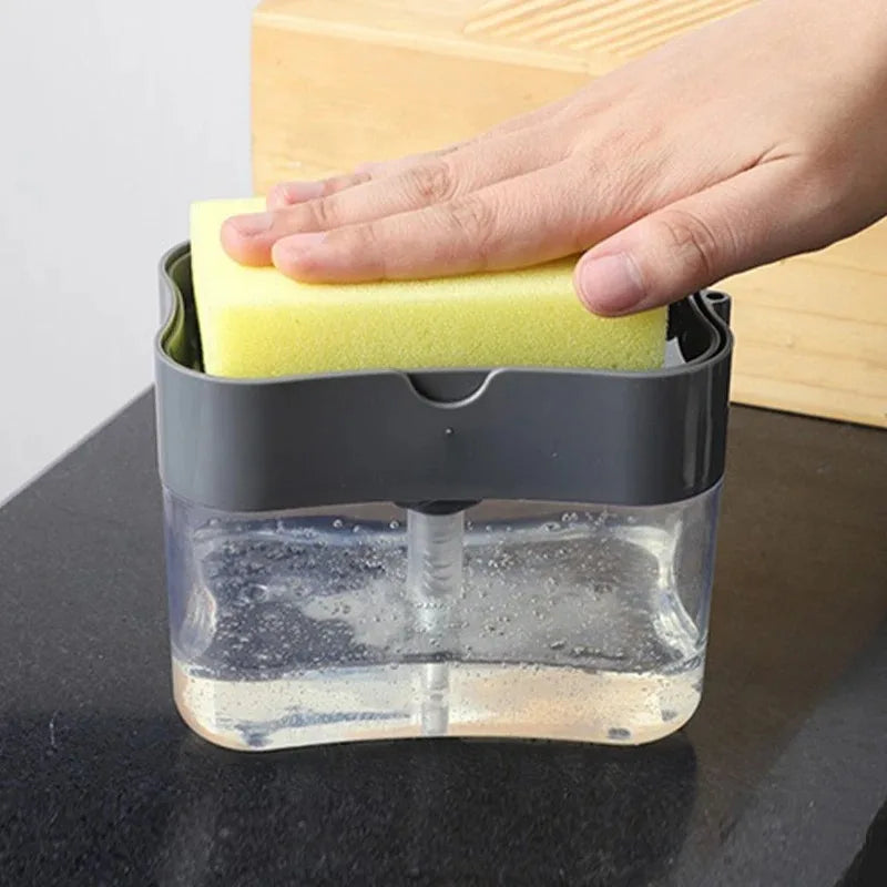 Manual Press Soap Dispenser Kit with Cloth – Kitchen Sink Soap Dispenser Kit SPOT