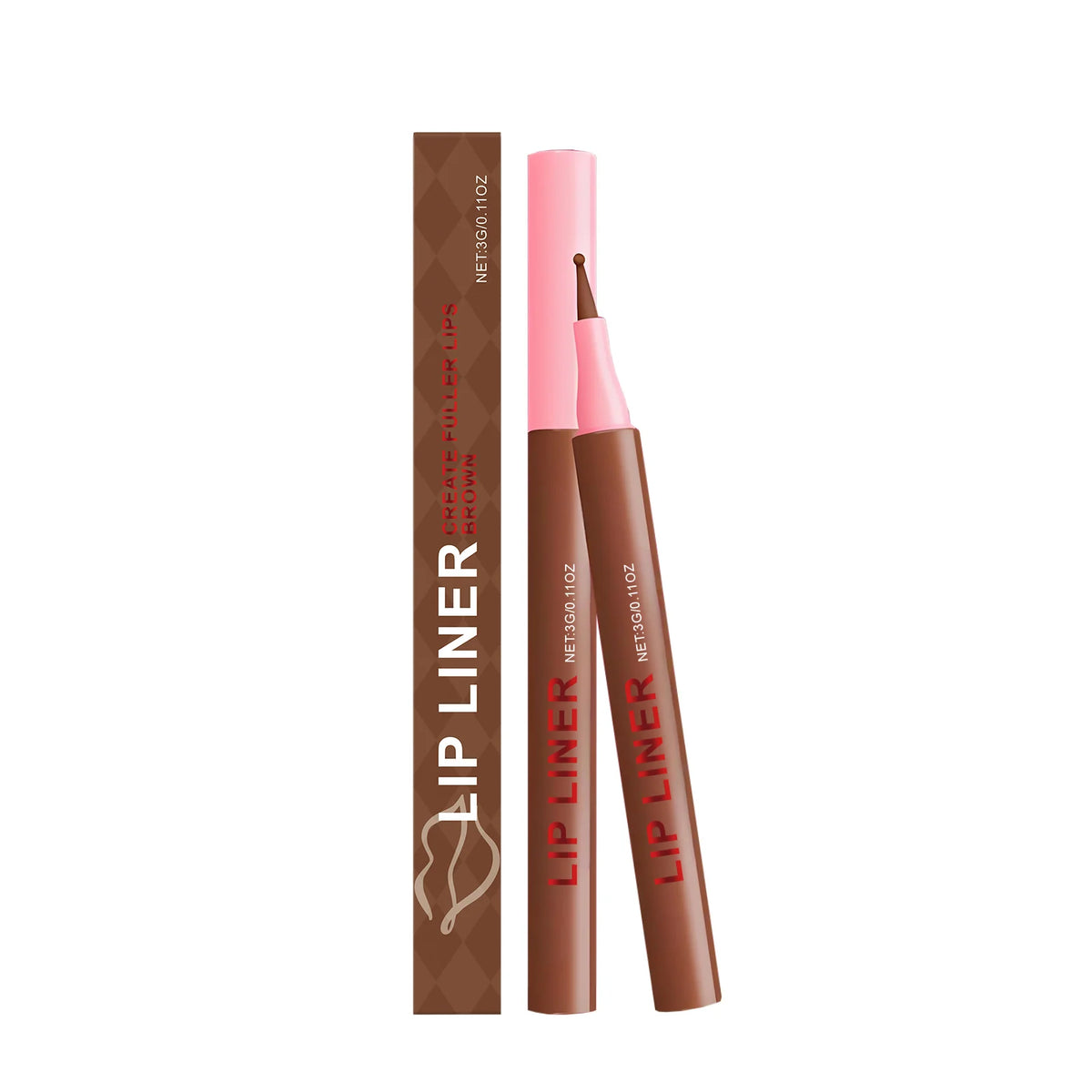 Waterproof Matte Lip Liner Pencil – 6 Colors, Long-Lasting Lip Liner Pencil SPOT Brown