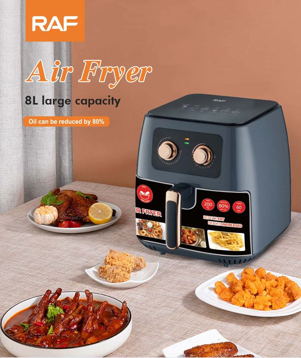 DUTRIEUX 8L Electric Air Fryer – Oil-Free 1700W with Timer Electric Air Fryer SPOT