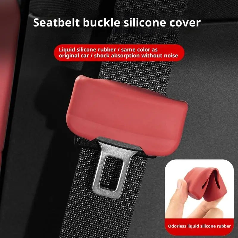 Silicone Seat Belt Buckle Cover – Anti-Scratch Car Protector Seat Belt Accessory SPOT