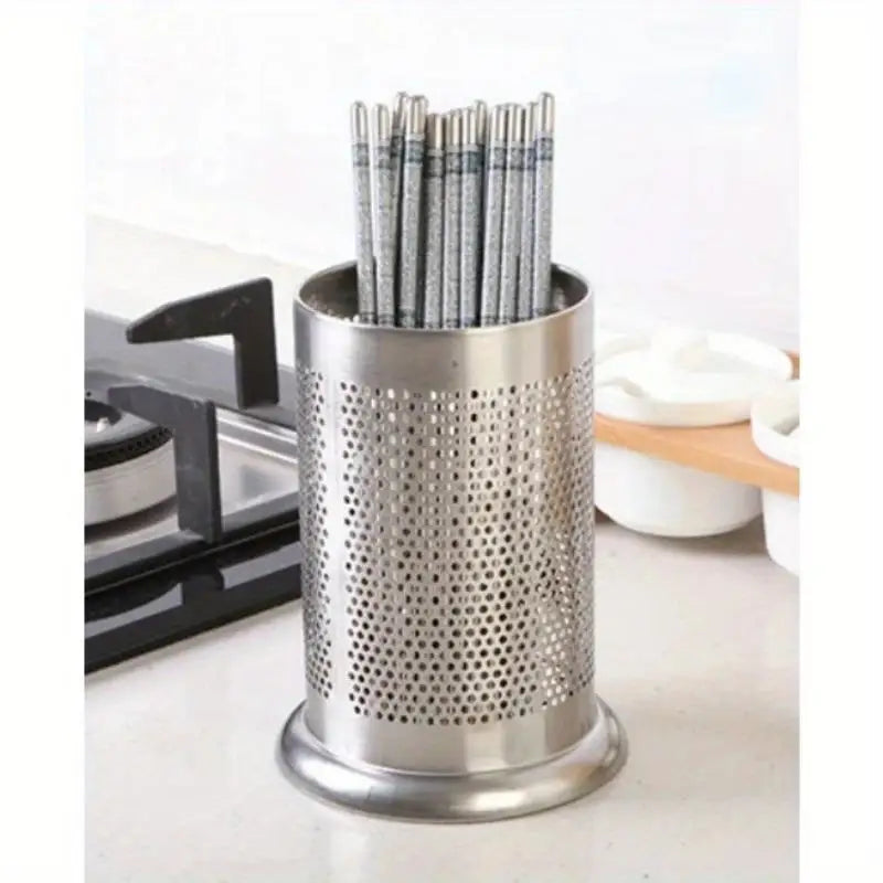 Stainless Steel Cutlery Drain Holder – Chopstick & Utensil Rack Utensil Drain Holder SPOT