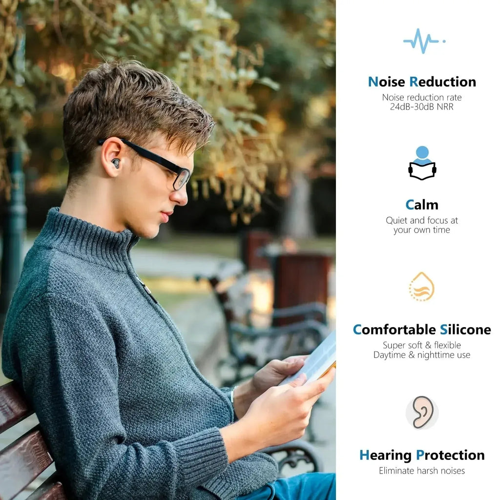 Reusable Silicone Ear Plugs – Sleep, Travel & Concert Use Silicone Ear Plugs SPOT