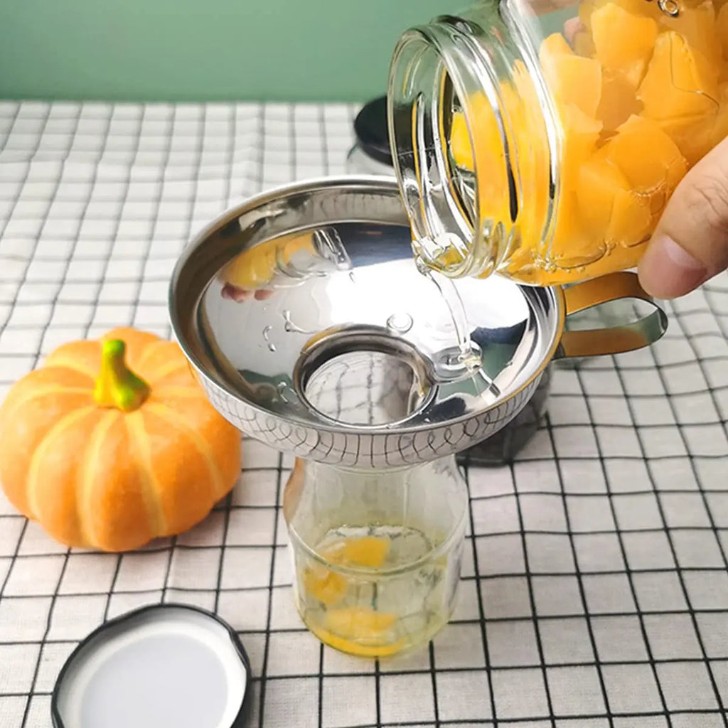 WOOJACK 4.5" Stainless Steel Canning Funnel for Mason Jars Canning Funnel SPOT