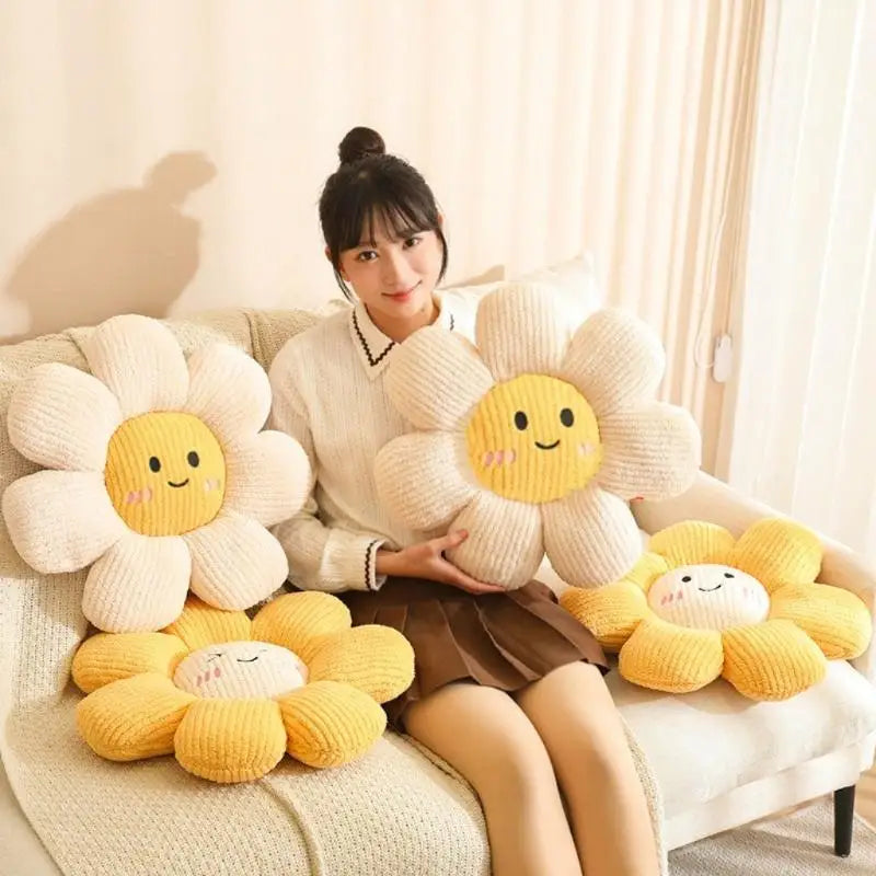 Flower Plush Seat Cushion – Soft, Washable & Non-Slip Pad Seat Cushion SPOT