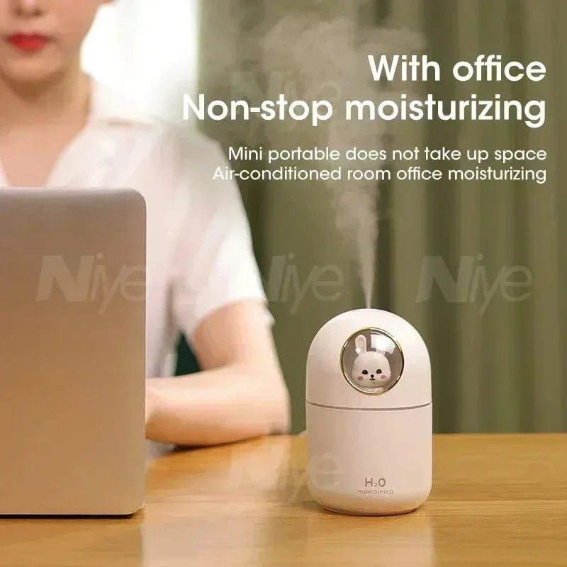 Mini 300ml USB Cool Mist Humidifier – Auto Shut-Off & Quiet Cool Mist Humidifier SPOT