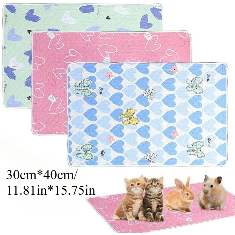 Washable Guinea Pig & Hamster Cage Mat – Anti-Slip Bedding Small Pet Cage Mat SPOT 3pcs 30x40cm