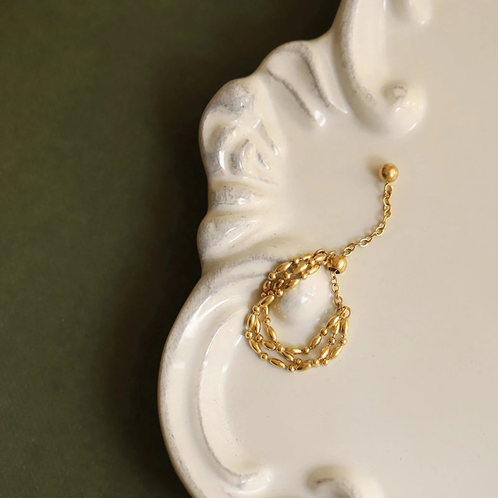 Adjustable Multilayer Chain Ring – 18K Gold Plated, Sizes 7–12 Fashion Ring SPOT