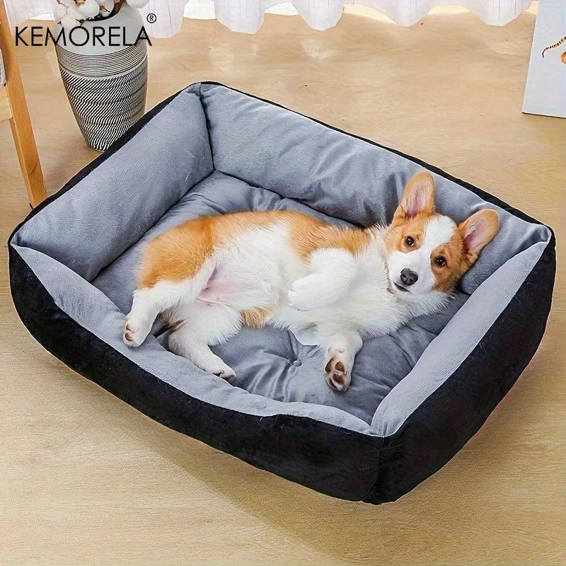 KEMORELA Plush Dog Bed | PP Fill | Small to Large Breeds Plush Dog Bed SPOT