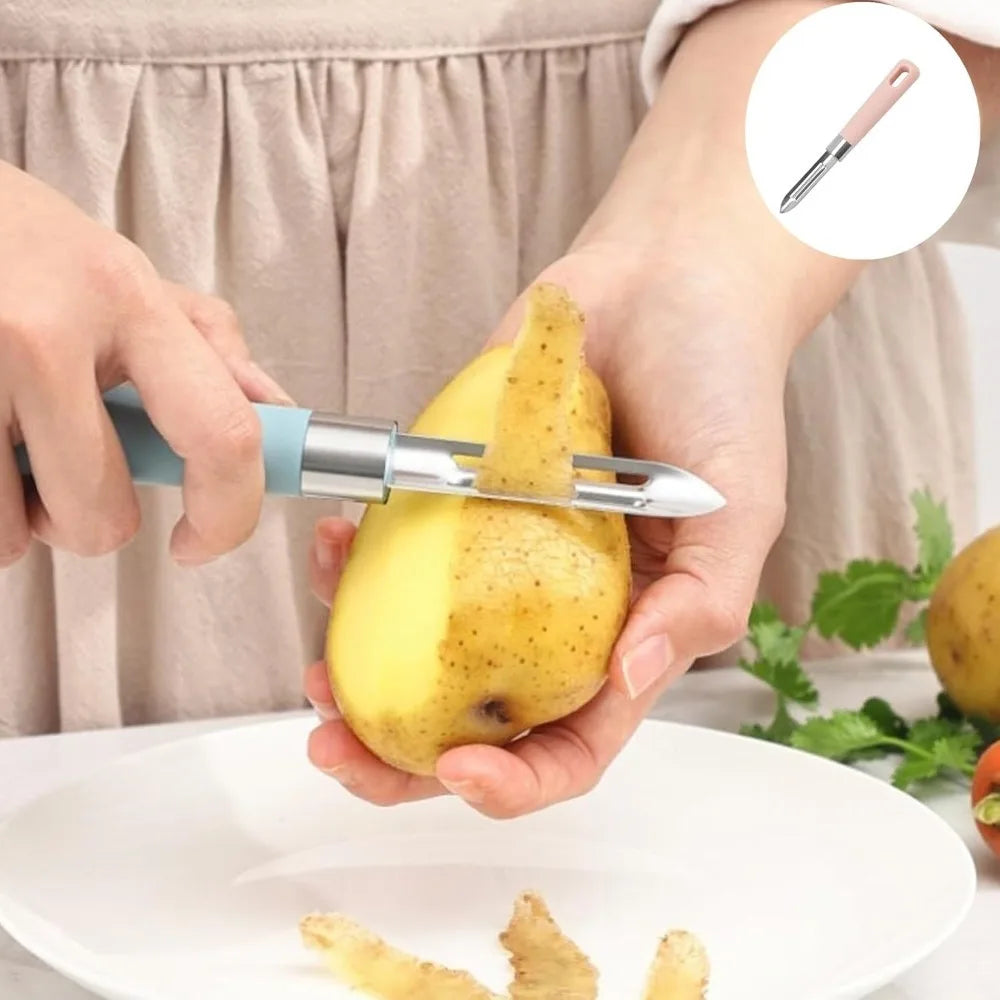 5-Pack Stainless Steel Vegetable Peeler Set – Non-Slip Handle Vegetable Peeler Set SPOT