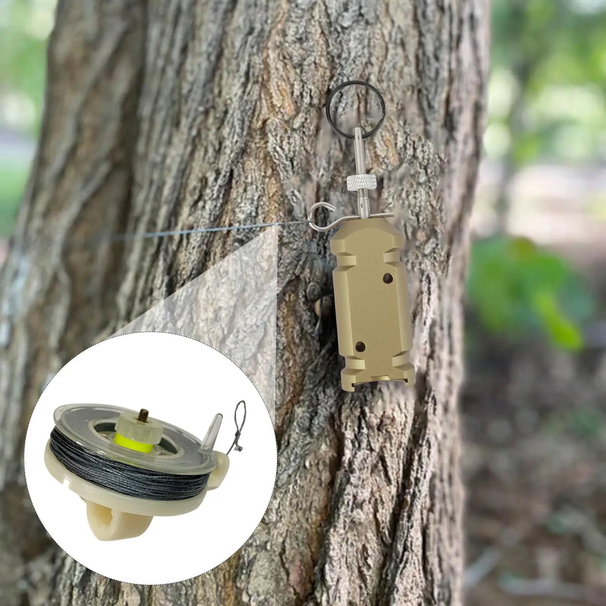 Weatherproof Trip Wire Perimeter Alarm – 82ft Camping Security Perimeter Trip Wire SPOT