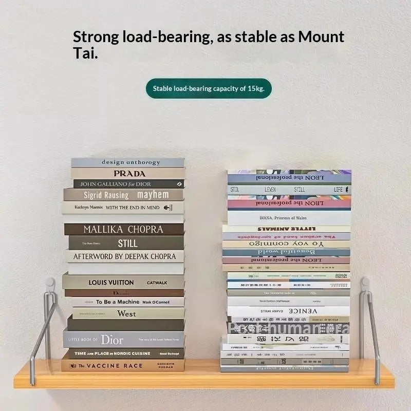 No-Drill Wooden Wall Shelf – Adhesive Hanging Organizer Wall Storage Shelf SPOT
