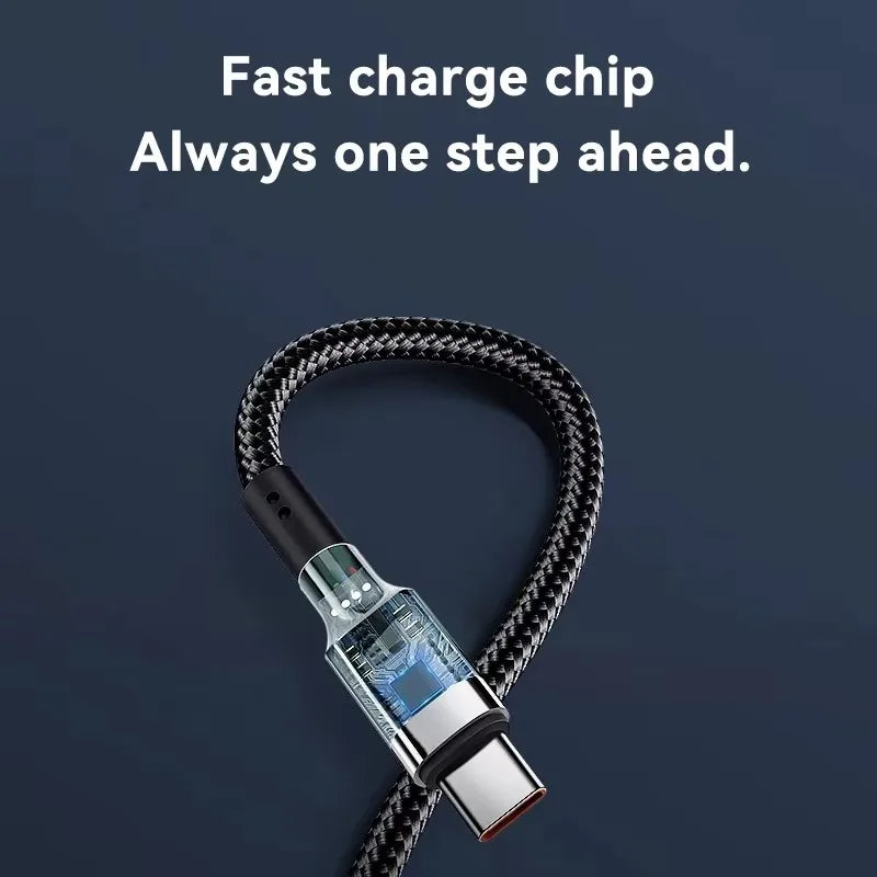 120W USB-C to USB-C Fast Charging Cable – 6A PD Quick Charge USB-C Charging Cable SPOT