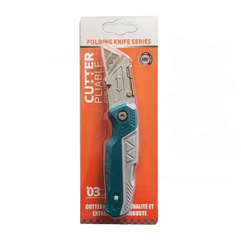 Heavy Duty Folding Utility Knife – Retractable Box Cutter Folding Utility Knife SPOT A1