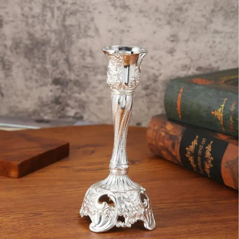 Retro Zinc Alloy Candelabra – Wedding & Dining Table Candlestick Candle Holder SPOT