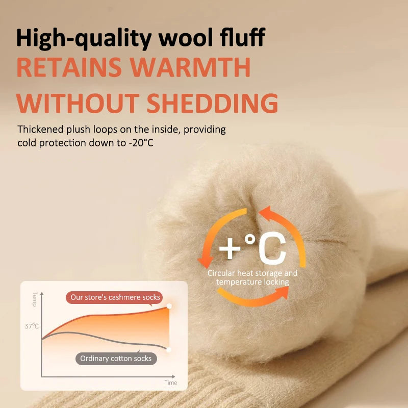 Women's Fleece Lined Thigh High Socks – Non-Slip Over Knee Thigh High Socks SPOT