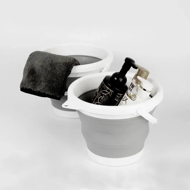 3L Collapsible Bucket with Handle – Camping, Fishing & Home Collapsible Bucket SPOT