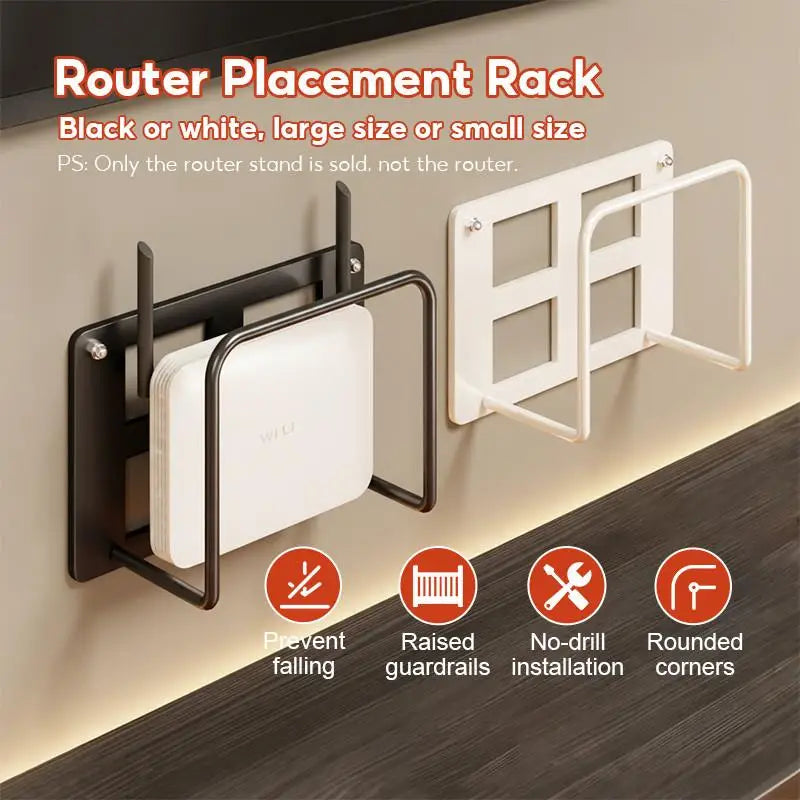 Wall Mount WiFi Router Shelf Bracket & Cable Management Rack Router Wall Shelf SPOT