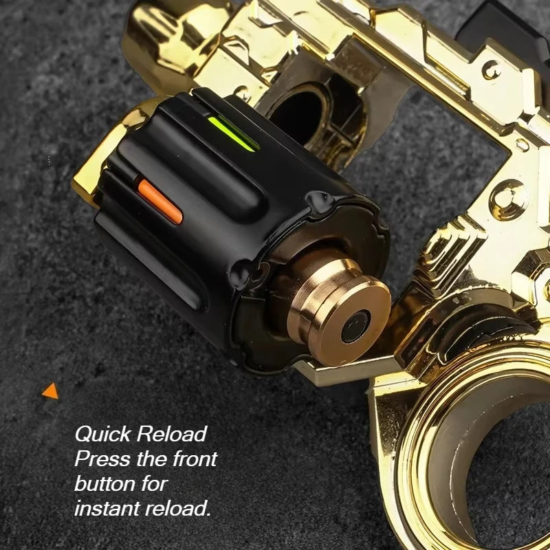 Alloy Mini Revolver EDC Fidget Spinner Toy – Collectible Ring Gun Collectible Fidget Toy SPOT