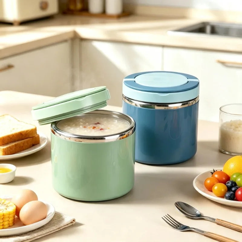 Stainless Steel Insulated Food Jar 630ml & 1000ml | Thermal Lunch Box Insulated Food Jar SPOT