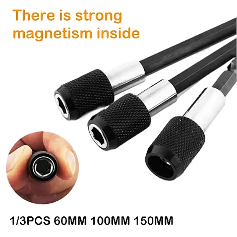 Magnetic Bit Holder Extension Bar Set – 1/4" Hex Shank CR-V Bit Holder Extension SPOT