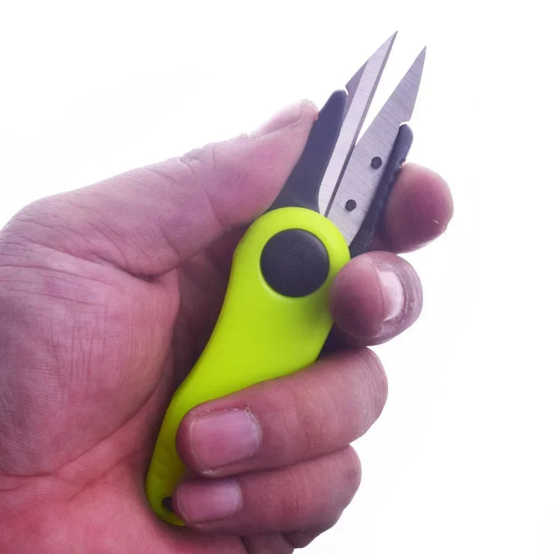 Shrimp-Shaped Folding Fishing Scissors – Stainless Steel Line Cutter Fishing Line Scissors SPOT